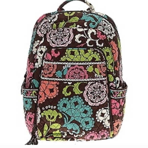 VEUC Vera Bradley Floral Backpack in Brown and Multicolor - Picture 1 of 7